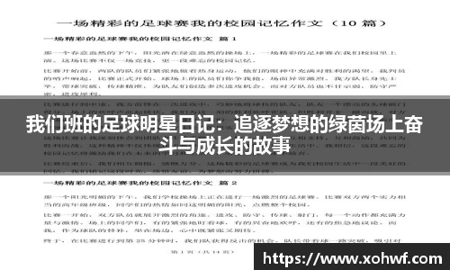 我们班的足球明星日记：追逐梦想的绿茵场上奋斗与成长的故事